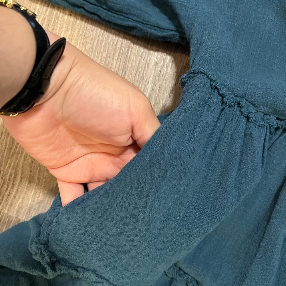 Free People Blue Embroidered Mini Dress - Picture 8 of 9